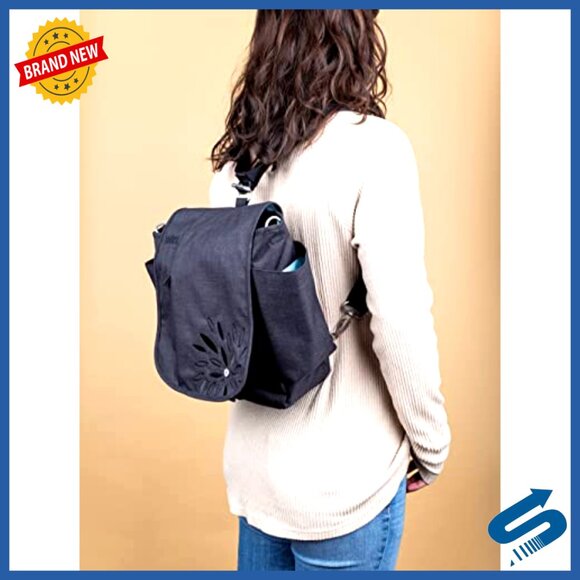 Convertible Crossbody Backpack Messenger Travel Bag Adjustable Straps Dual main image 6